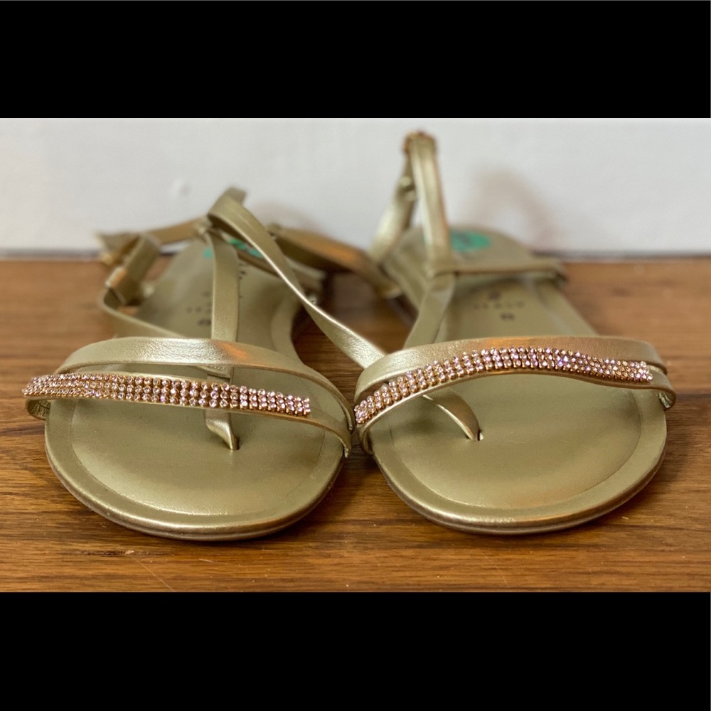 Italian Shoemakers Contesa Strappy Gold Sandals